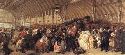 William Powell  Frith The Railway Station USA oil painting artist